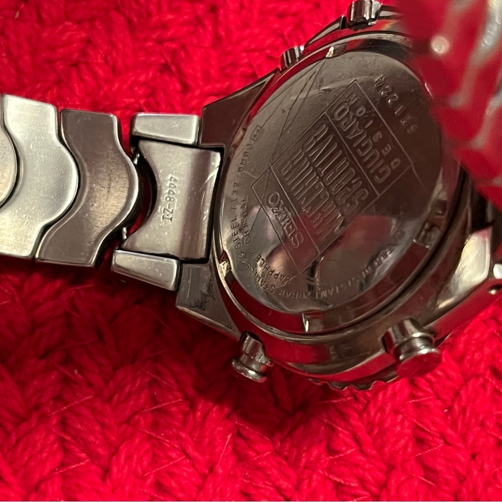 Seiko Macchina Sportiva By Giugiaro 7T32-6H60 Men’s Watch - Highly Collectible! - Picture 7 of 10